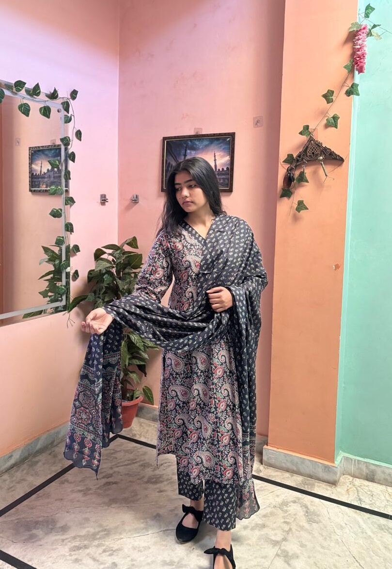 BLACK COTTON SUITS E1770478588377