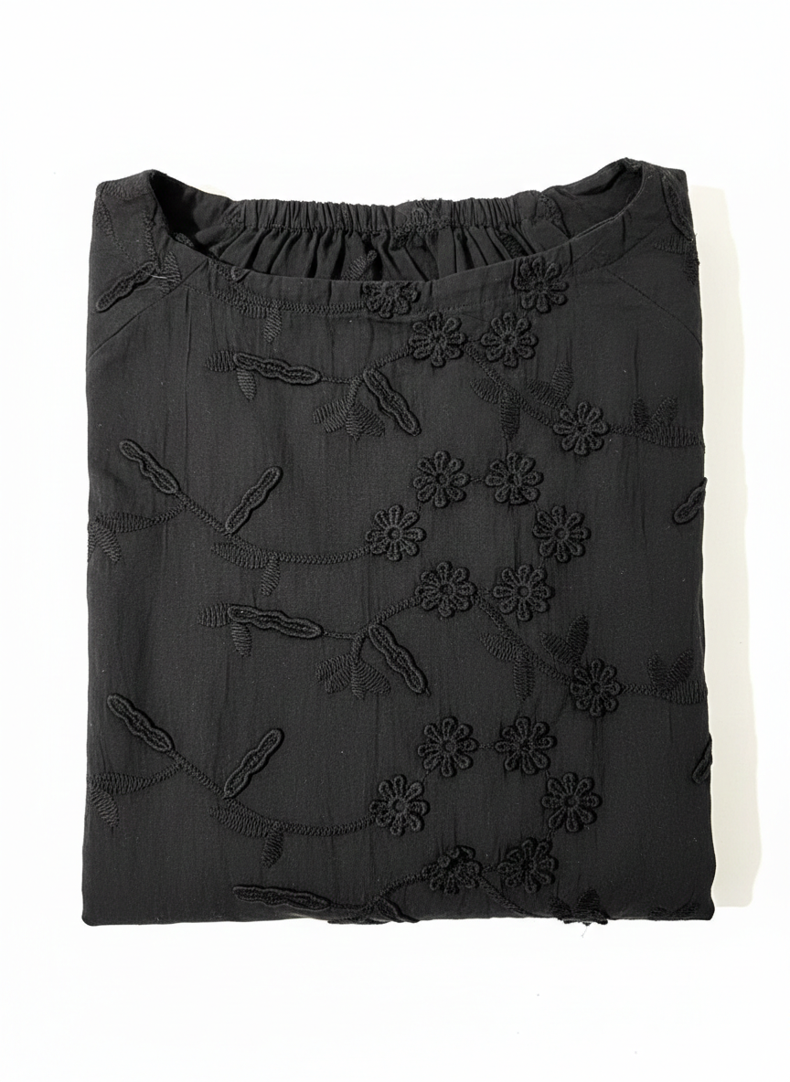 Gemini_Generated_Image_sxpm9hsxpm9hsxpm Noir Chikankari Top - Image 3
